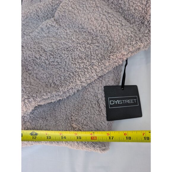 DYI Women's Tranquil 1/2 Zip Fuzzy Fleece Sweater Steel Grey Size Small - Picture 3 of 7